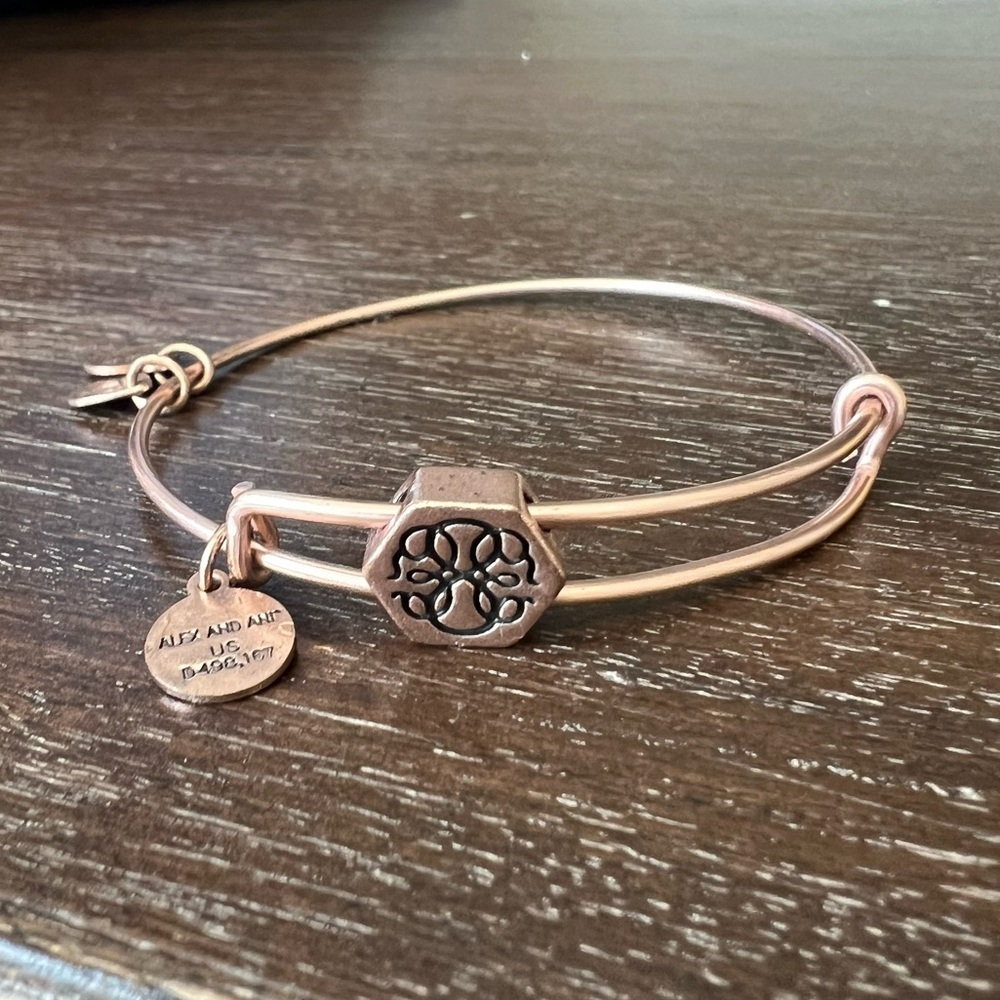 Alex and Ani Rose Gold Path of Life Symbol Charm Bracelet
